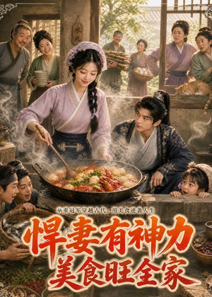 悍妻有神力，美食旺全家（75集）短剧终极大放送合集