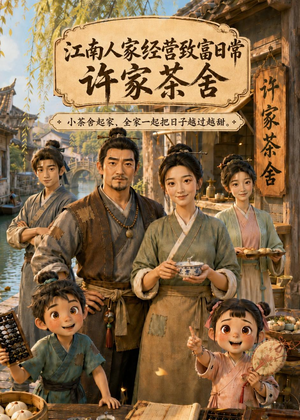 江南人家经营致富日常：许家茶舍（74集）短剧终极大放送合集